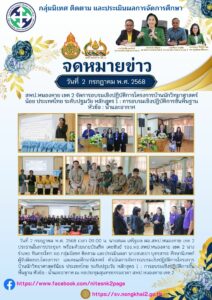 จดหมายข่าว  การอบรมเชิงปฏิบัติการโครงการบ้านนักวิทยาศาสตร์น้อย ประเทศไทย ระดับปฐมวัย หลักสูตร 1 : การอบรมเชิงปฏิบัติการขั้นพื้นฐาน หัวข้อ : น้ำและอากาศ